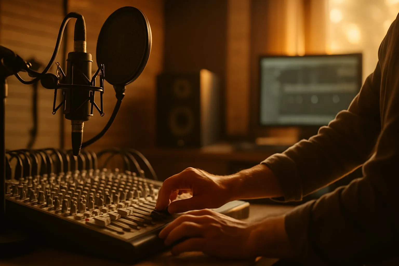 Espaço para gravação: escolher locais com boa acústica