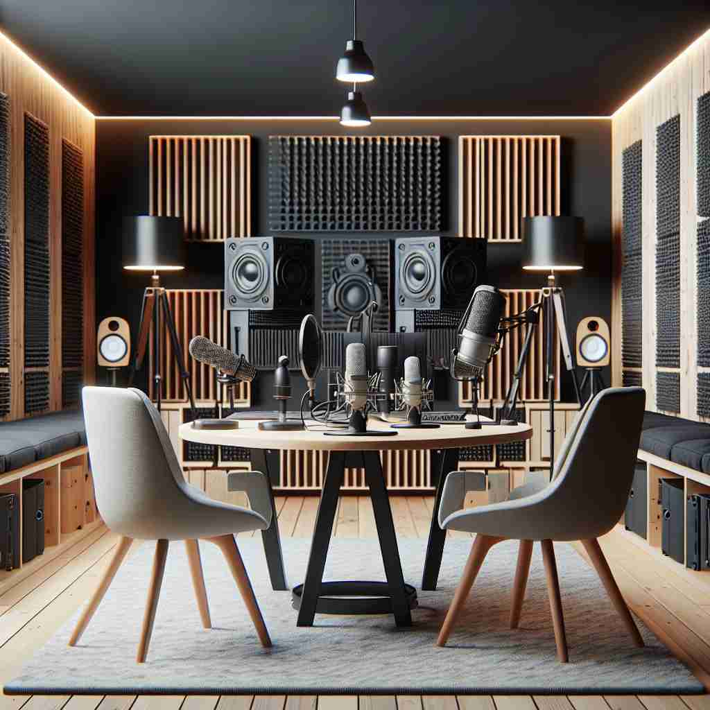 An image illustrating Dicas Essenciais de Acústica para Estúdio de Podcast