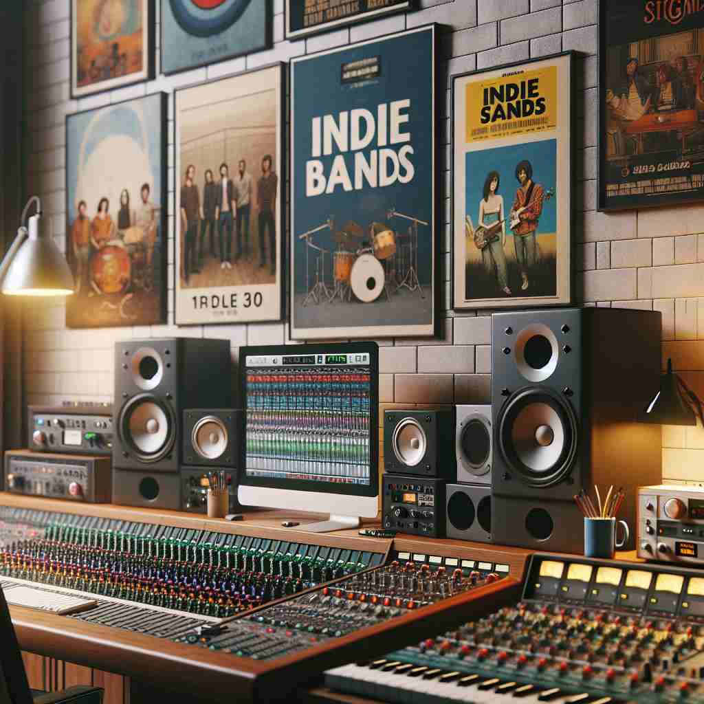 An image illustrating Como Mixar Músicas Indie em Casa