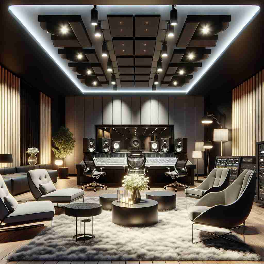 An image illustrating Decoração e Acústica de Estúdio: Criando Ambientes Perfeitos