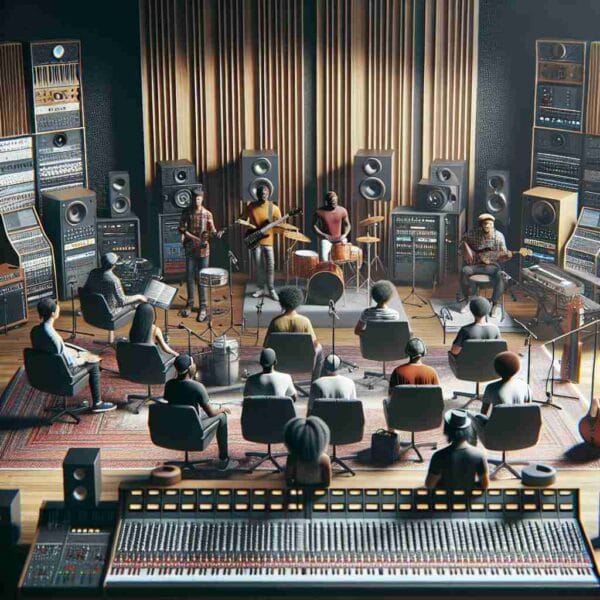 An image illustrating Manobras Criativas em um Estúdio de Gravação